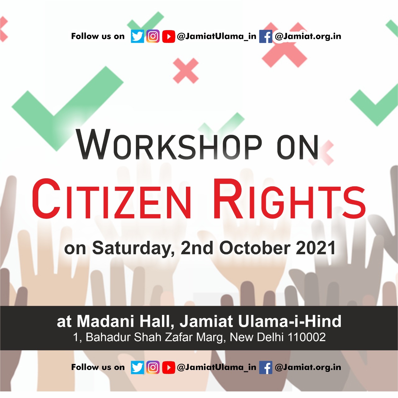 Workshop on Citizen Rights 02 Oct 2021